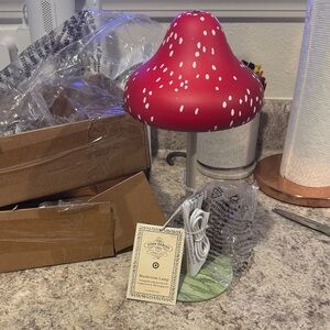John Derian  Red Mushroom Lamp with White Dots. Target collab 2024
